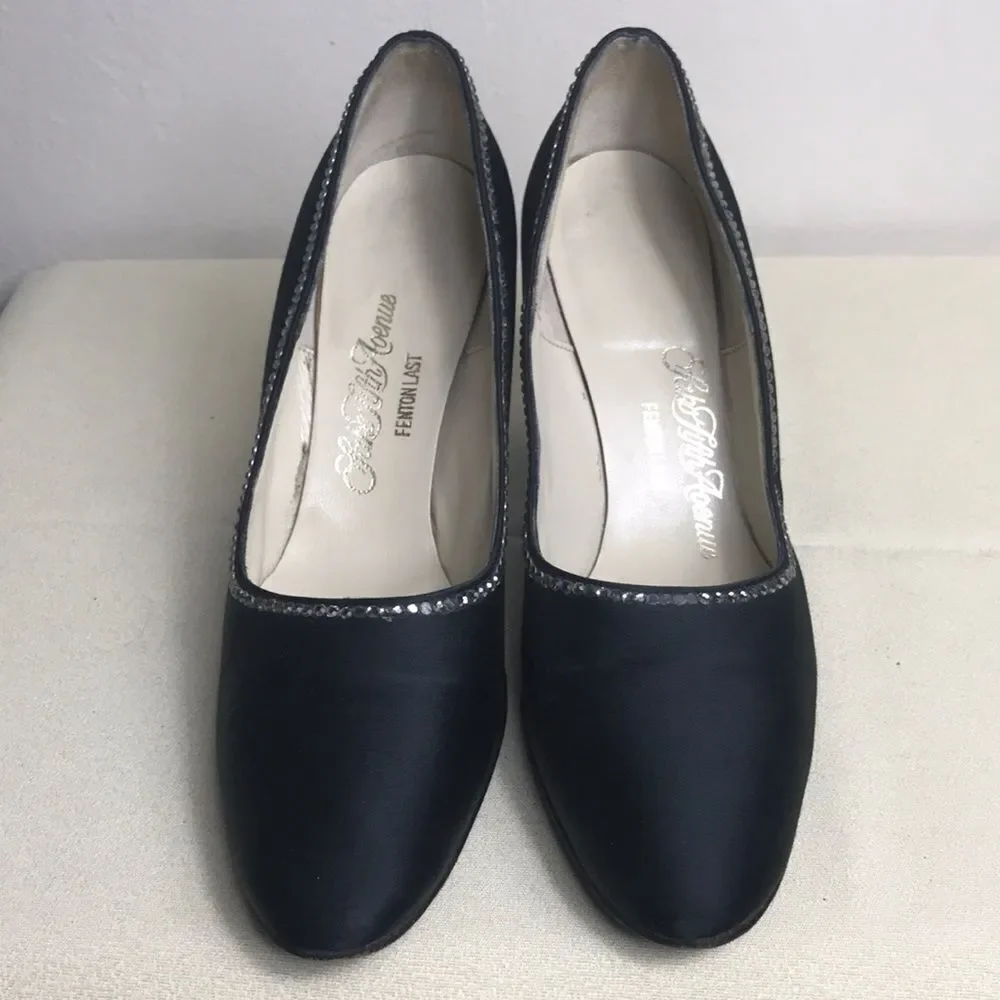 Vintage Black Heels by Sake Fifth Ave Fenton Last